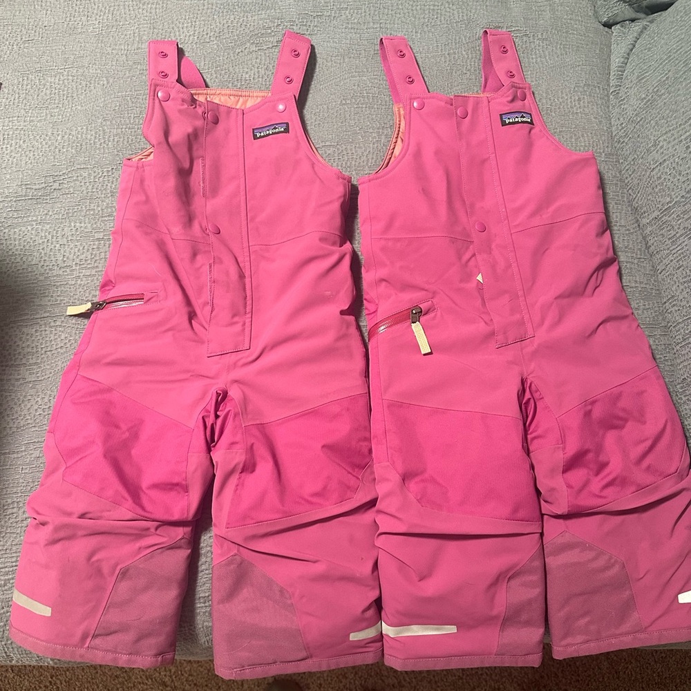 Patagonia Pink Snow Pile Bibs